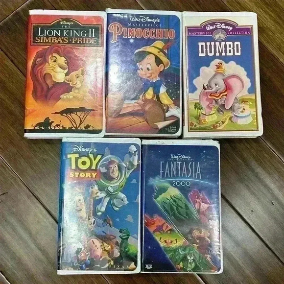 Disney Other - Disney Vintage Nostalgia set of 5 vhs tapes